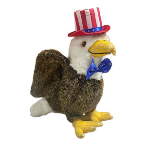 Vintage Ganz Bald Eagle Plush 1990 Heritage Collection Patriotic Americana READ